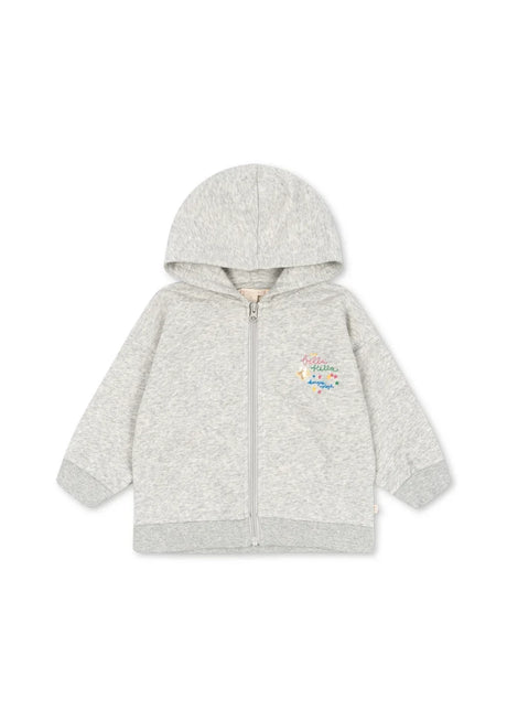 Konges Sløjd Lou Pailletten-Sweatjacke Grey Melange