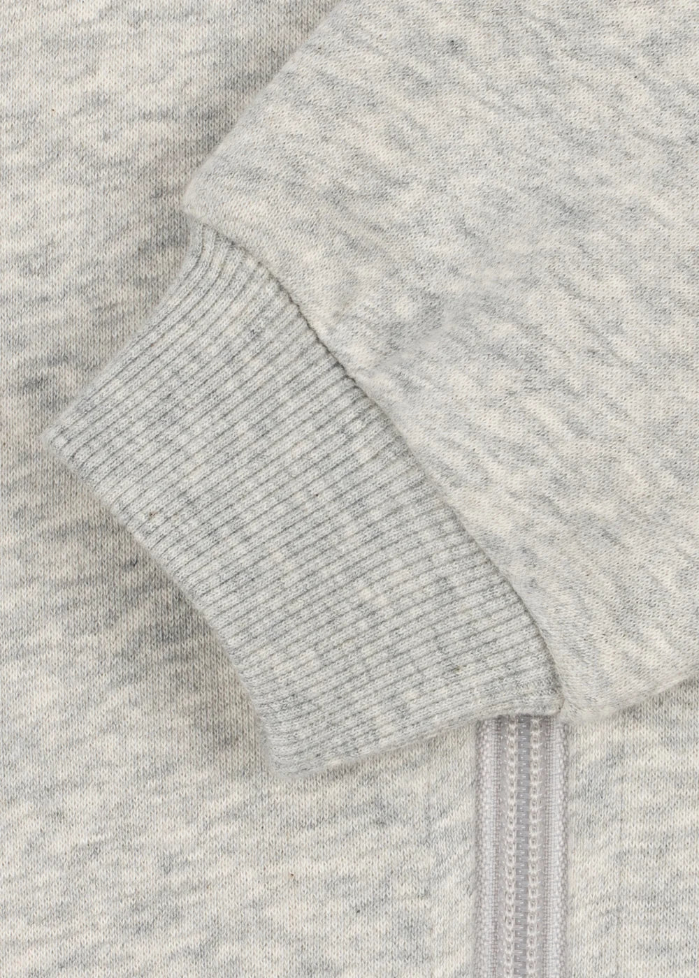 Konges Sløjd Lou Pailletten-Sweatjacke Grey Melange – Pailletten-Detail