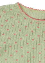 Dekoratives Pointelle-Muster der Konges Sløjd Minnie Bluse