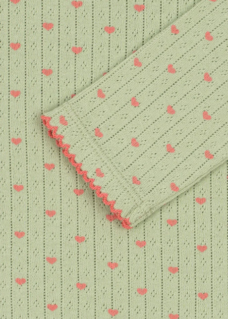 Detailansicht der Konges Sløjd Minnie Bluse Coeur Lint