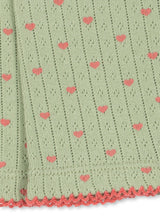 Konges Sløjd Kinderleggings Coeur Lint mit Pointelle-Muster