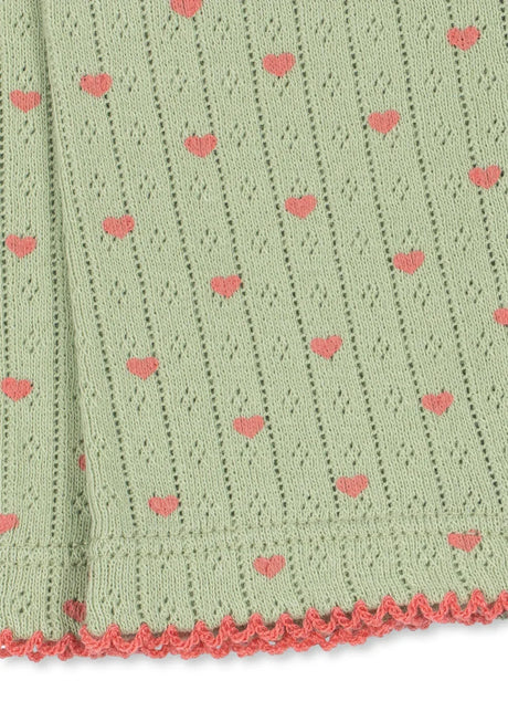 Konges Sløjd Kinderleggings Coeur Lint mit Pointelle-Muster