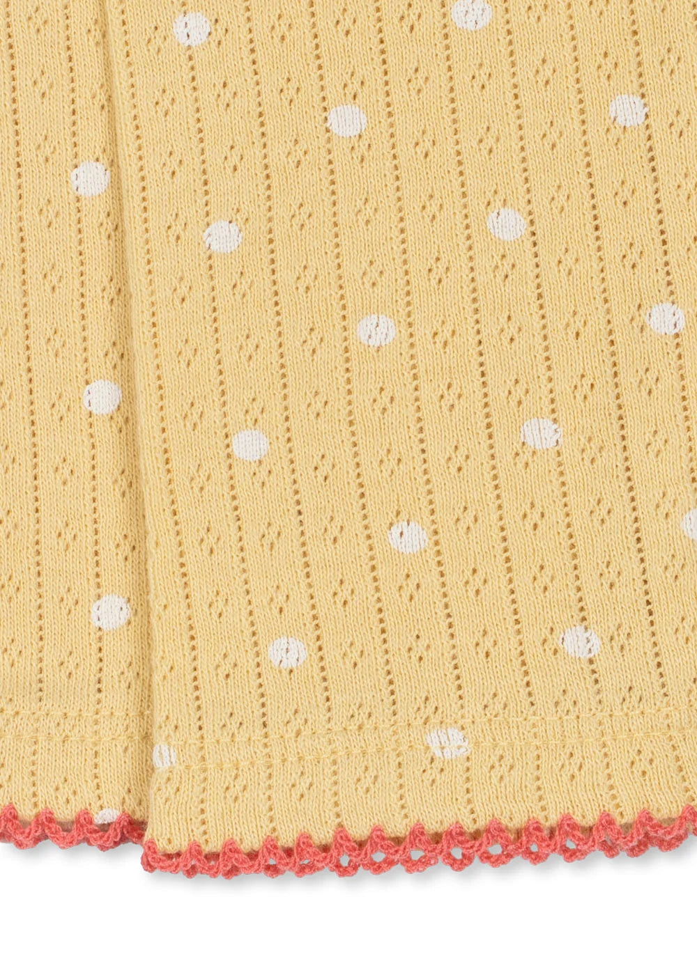 Konges Sløjd Kinderleggings Dot Golden mit Pointelle-Muster