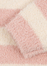 Softy Pullover Rosy Stripe mit lockerer Silhouette