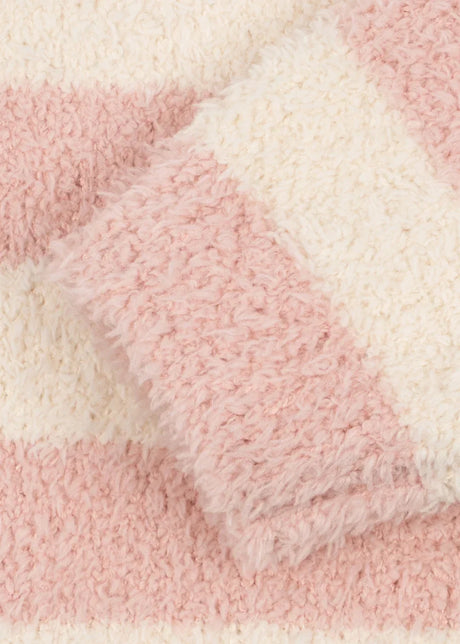 Softy Pullover Rosy Stripe mit lockerer Silhouette
