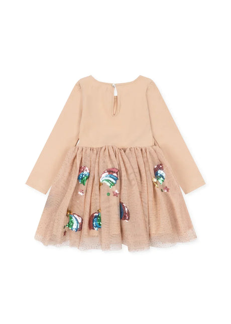 Konges Sløjd Yvonne Ballerina-Kleid Rainbow Star – Detailansicht