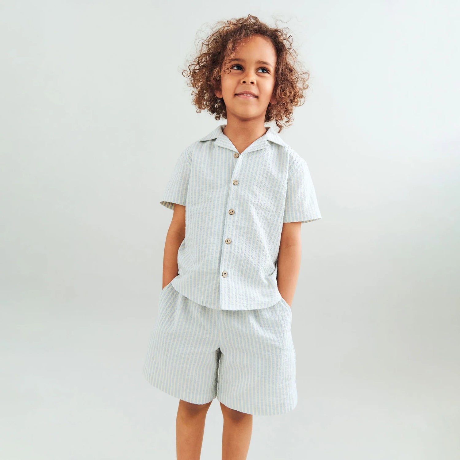 WHEAT Kinder-Shorts Cuba "Summer Sky Stripe"
