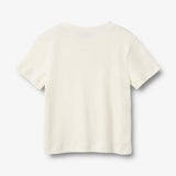 WHEAT Kinder Kurzarm-T-Shirt mit Print Elsine "Ivory"