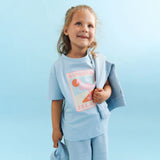 WHEAT Kinder Kurzarm-T-Shirt mit Print Mirsa "Summer Sky"