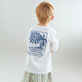 WHEAT Kinder Kurzarm-T-Shirt mit Print Benno "Cloud"