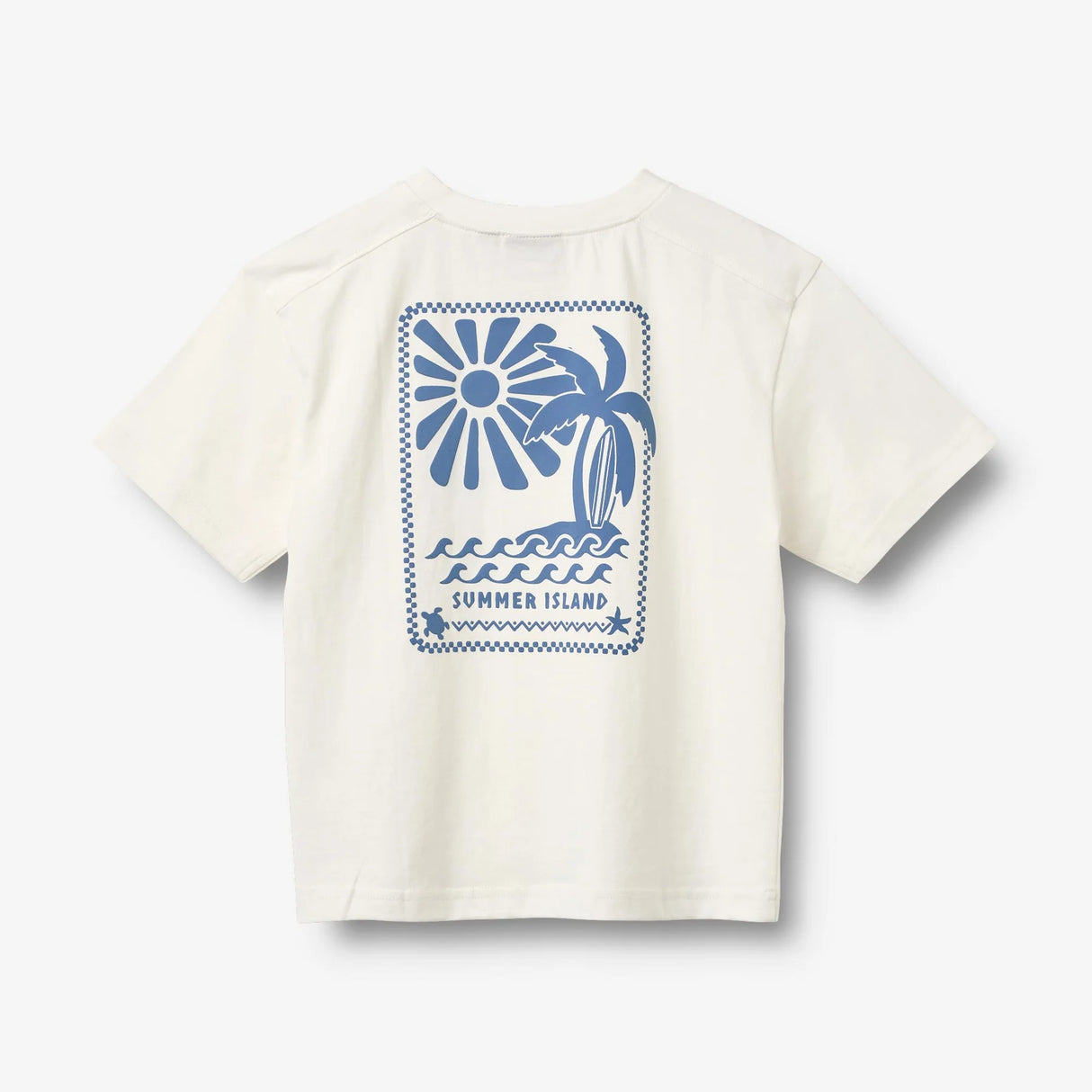 WHEAT Kinder Kurzarm-T-Shirt mit Print Benno "Cloud"