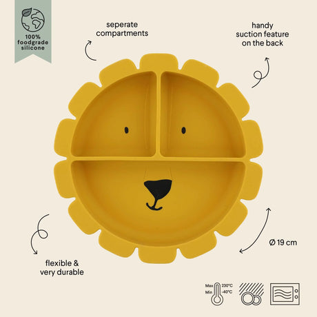 TRIXIE Silikon-Esslernteller mit Saugnapf - Mr. Lion - Nook' d' Mel - Kinder Concept Store