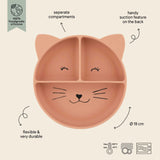 TRIXIE Silikon-Esslernteller mit Saugnapf - Mrs. Cat - Nook' d' Mel - Kinder Concept Store