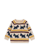 Konges Sløjd Belou Strickpullover für Kinder „Piccolo Scottie“ – Vorderansicht