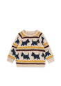 Konges Sløjd Belou Strickpullover für Kinder „Piccolo Scottie“ – Vorderansicht