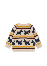 Konges Sløjd Belou Strickpullover „Piccolo Scottie“ – Rückansicht