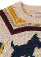 Konges Sløjd Belou Strickpullover „Piccolo Scottie“ – Detailansicht