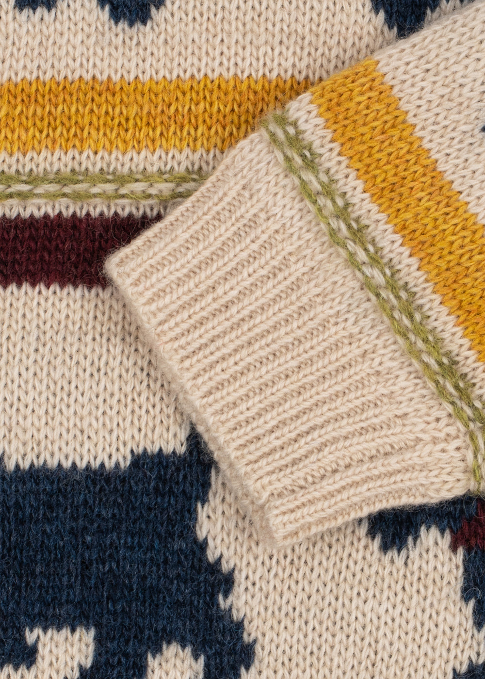Konges Sløjd Belou Strickpullover „Piccolo Scottie“ – Strickdetail