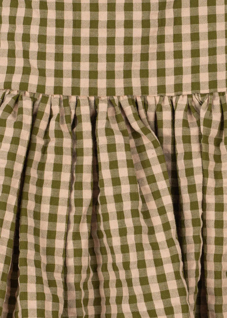 Konges Sløjd Kim Isotta Kleid Avocado Check – Rock und Schnitt