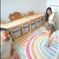 Wandtattoo Kinderzimmer - Regenbogen mit Punkte Classic