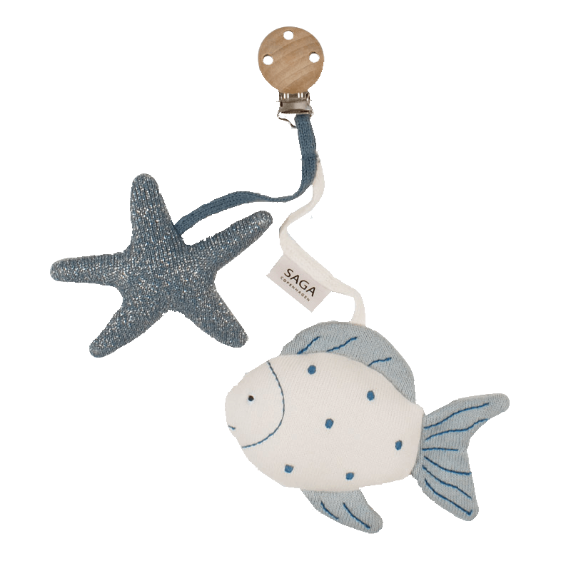 Kinderwagenkette Fisch und Seestern – Njord - Aqua Sea - Nook' d' Mel