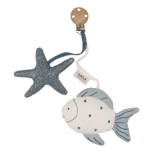 Kinderwagenkette Fisch und Seestern – Njord - Aqua Sea - Nook' d' Mel