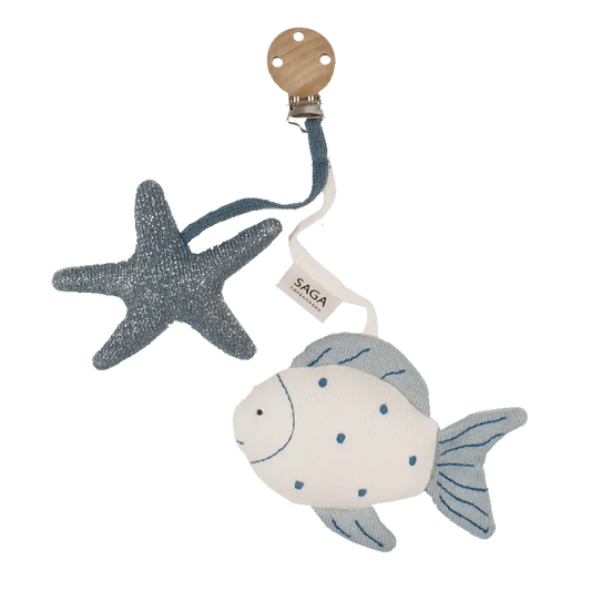 Kinderwagenkette Fisch und Seestern – Njord - Aqua Sea - Nook' d' Mel