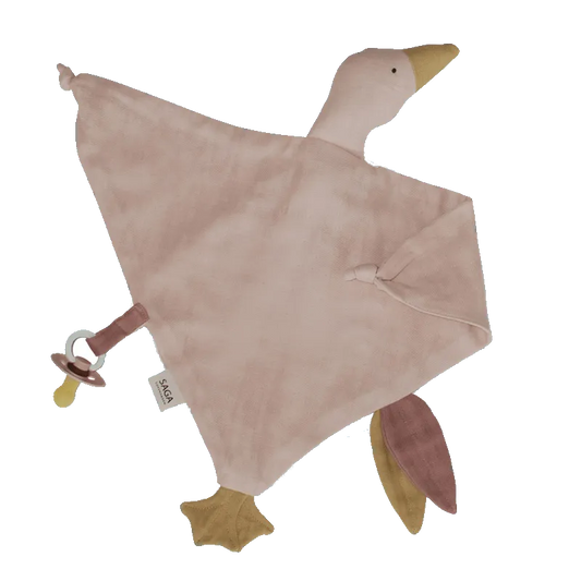 Schmusetuch Gans Bliki - Misty Rose