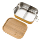 Frischhaltebox aus Edelstahl - Bernstein - Gold - Löwe