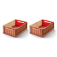 Liewood Weston Aufbewahrungsbox M  LW14677 0106 Dusty raspberry multi mix