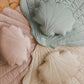 Moi Mili Muschelkissen Samt Powder Mint - Nook d Mel