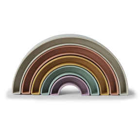 Mushie Regenbogen Stapelspielzeug Tropical - Nook d Mel