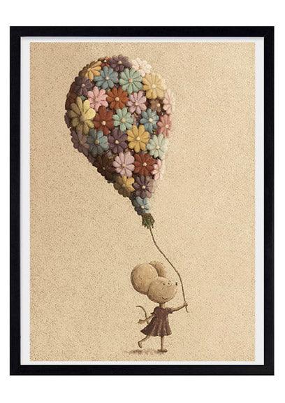 OliOli Vintage Poster Blumenballon - Nook d Mel