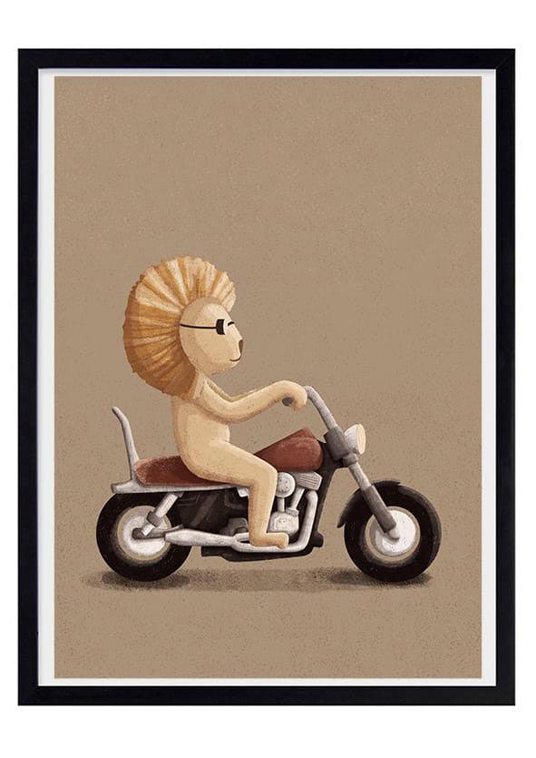 OliOli Vintage Poster Motorrad - Nook d Mel