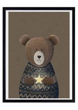 OliOli Vintage Poster für Kinderzimmer Teddybär - Nook d Mel