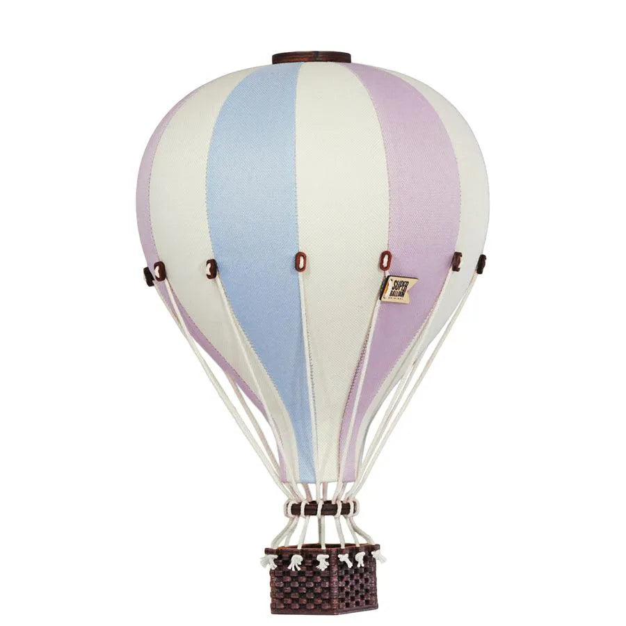 Kinderzimmer Deko Heißluftballon Beige Mint Violet Größe M