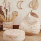 Sitzsack - Samt - Puderbeige - Birne